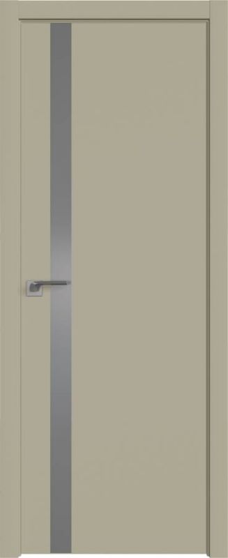 Дверь Шеллгрей 6Е ст.серебро матлак 2000*800 кромка 4 стор. ABS