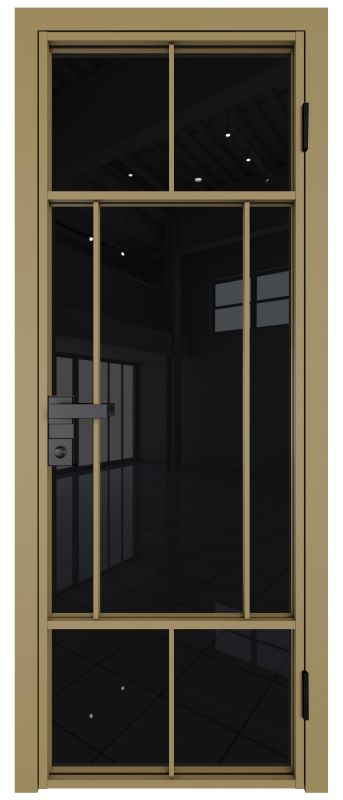 Дверь 10AG Золото ст.триплекс черный 2000*800 (190) заглушка Золото