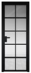 Дверь 4AG Черный матовый ст.прозрачное заглушка Черный