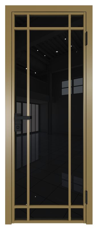Дверь 5AG Золото ст.триплекс черный 2000*800 (190) заглушка Золото