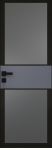 Дверь 5AGK Черный ст.мателюкс графит 2000*800 (190) вс.Антрацит пр.черный Eclipse