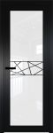 Дверь 1AGP Черный матовый Рисунок 1 ст.триплекс белый 2000*800 (190) Eclipse