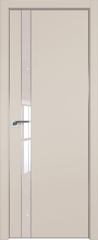 Дверь Санд 106Е ст.перламутровый лак молдинг хром 2000*800 кромка 4 стор. ABS