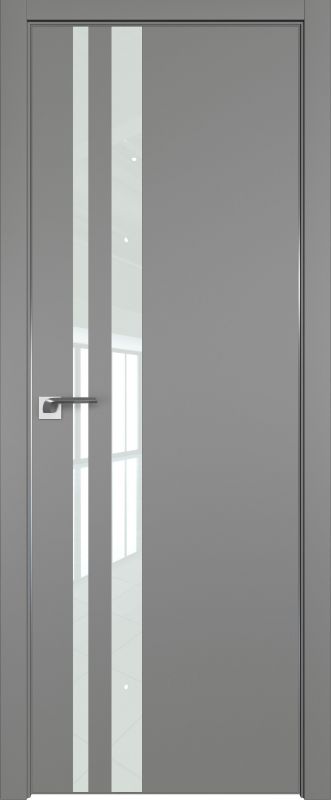 Дверь Грей 16Е ст.белый лак 2000*800 кромка 4 стор. ABS