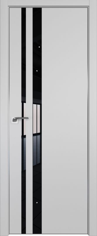 Дверь Манхэттен 16Е ст.черный лак 2000*800 кромка 4 стор. черная ABS