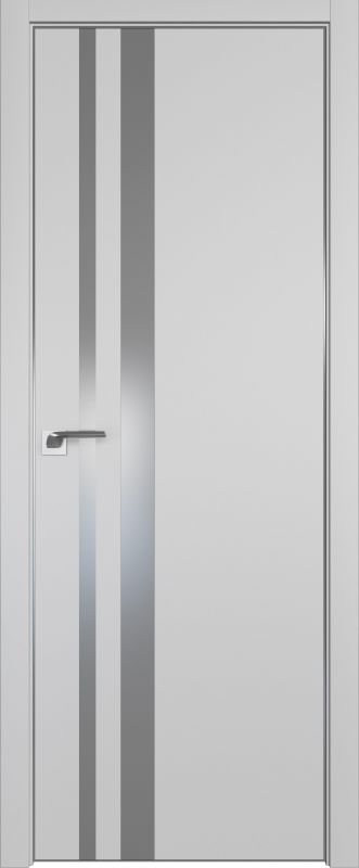 Дверь Манхэттен 16Е ст.серебро матлак 2000*800 (190) кромка 4 стор. черная ABS Eclipse