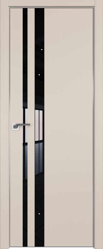 Дверь Санд 16Е ст.черный лак 2000*800 кромка 4 стор. черная ABS
