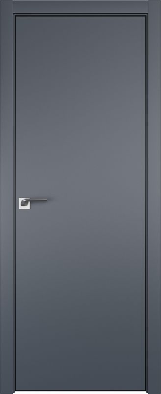 Дверь Антрацит 1Е 2000*800 (190) кромка 4 стор. Black Edition REVERSE INVISIBLE R Eclipse