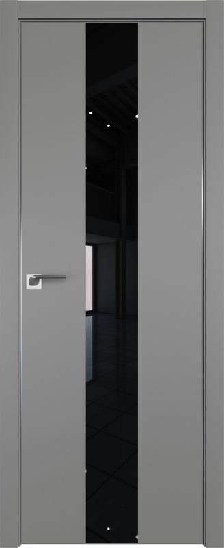 Дверь Грей 25Е ст.черный лак 2000*800 (190) кромка 4 стор. Black Edition Экспорт Eclipse