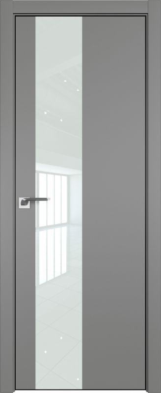 Дверь Грей  5Е ст.белый лак 2000*800 кромка 4 стор. ABS