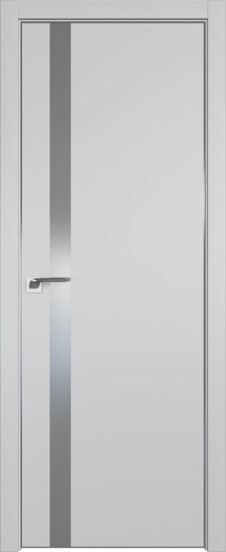 Дверь Манхэттен 6Е ст.серебро матлак 2000*800 (190) кромка 4 стор. матовая Eclipse