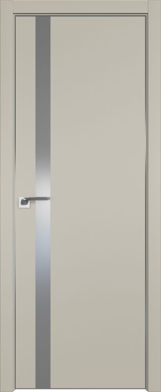 Дверь Шеллгрей 6Е ст.серебро матлак 2000*800 (190) кромка 4 стор. матовая Eclipse