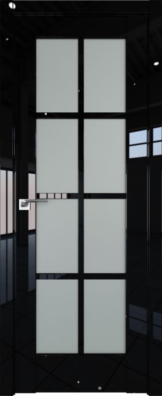 Дверь 101L Черный Люкс 2000*800 ст.матовое