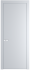 Дверь 1 PE Вайт кромка серебро
