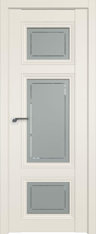 Дверь 2.105U Магнолия Сатинат ст.гравировка 4