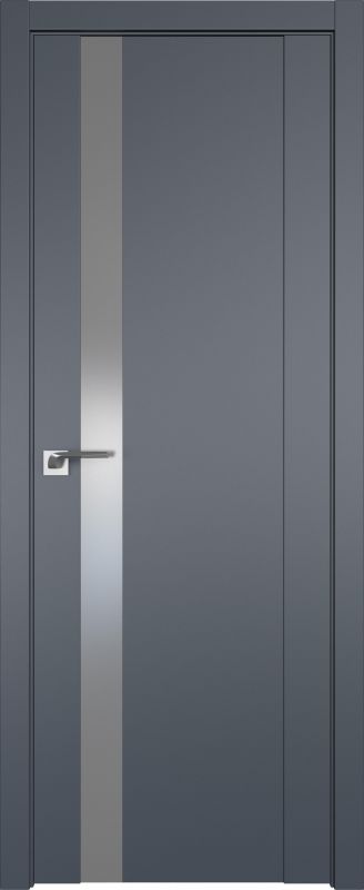 Дверь Антрацит 62U 2000*800 ст.серебро матлак