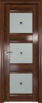 Дверь 4Х Орех АМАРИ ст.узор матовое с коричневым фьюзингом